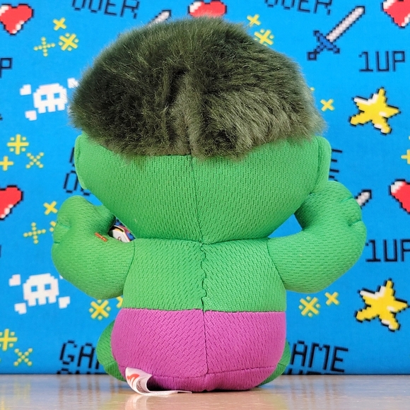 Original TY Beanie Babies Green Hulk 5" UltraSoft Stuffed Hero Marvel Plush NWT - Picture 2 of 8